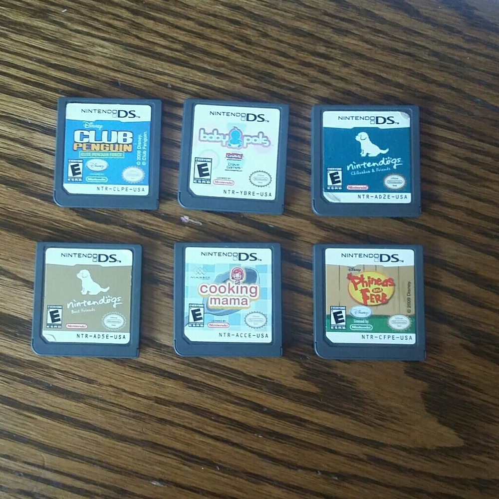 Lot of 6 Nintendo DS games